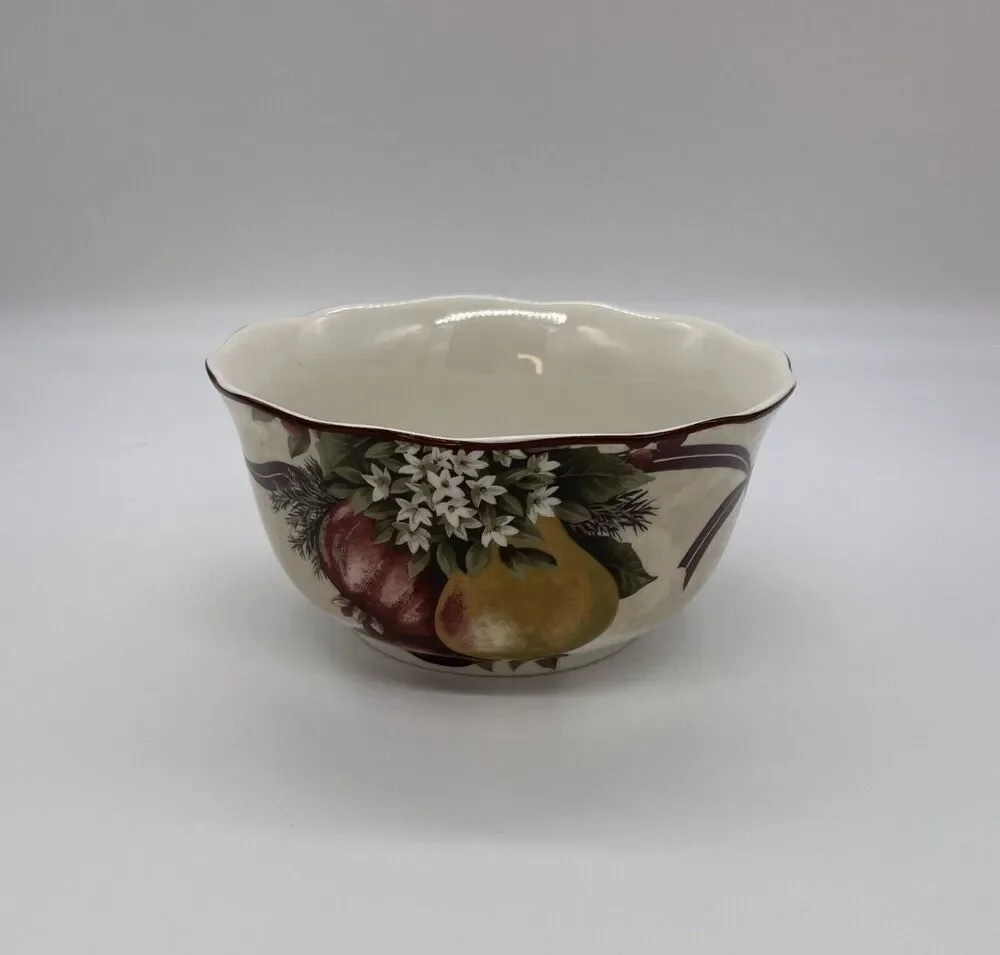 222 Fifth Yuletide Celebration Bowl Fine China